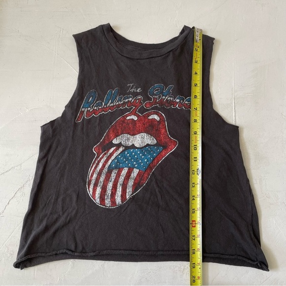 Rolling Stones Graphic Distressed Tank Top Size S - Picture 6 of 6